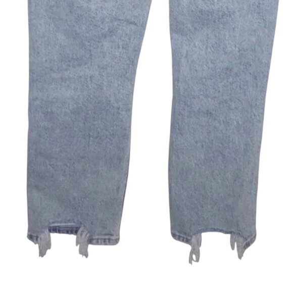 Abercrombie & Fitch The Boyfriend Mid Rise Acid Wash Retro Straight Leg Jeans 0S - Picture 4 of 4